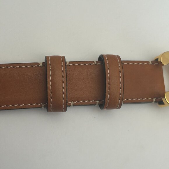 Celine Brown Leather Belt #F-NE-2212 - Picture 6 of 7